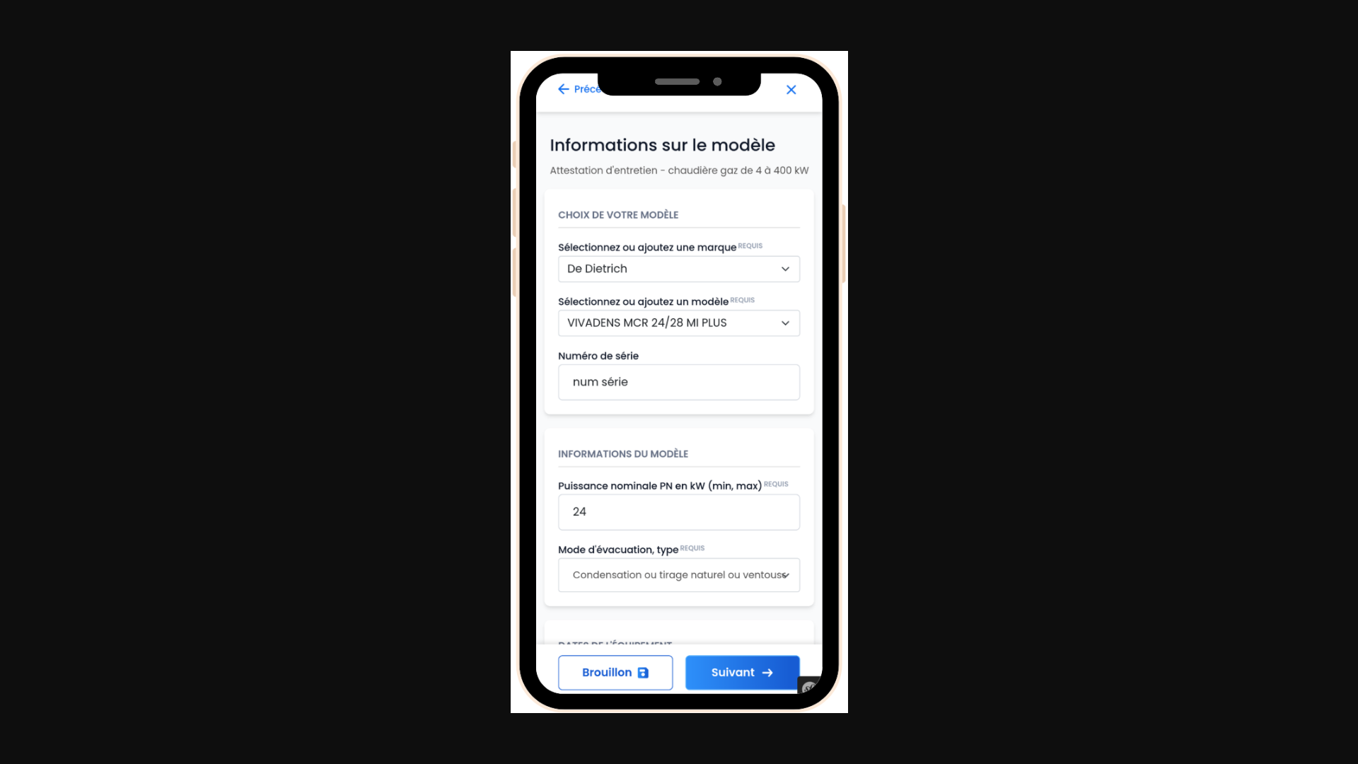 Interface de l’outil EasySAV